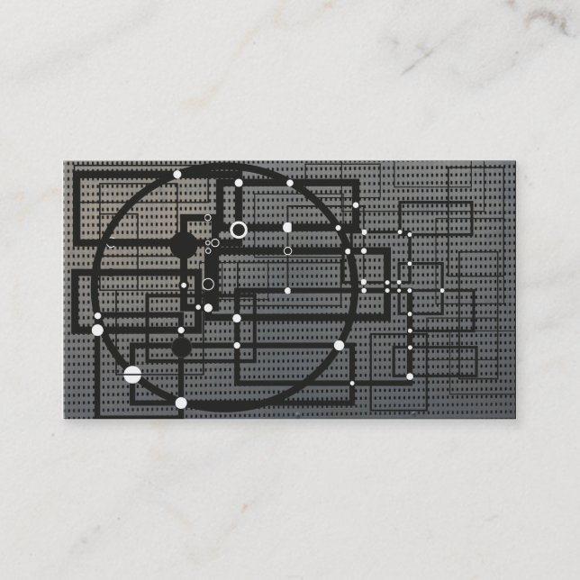 Carte de visite de style d'ingénierie (Devant)