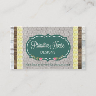 Carte de visite de style Farmhouse personnalisé