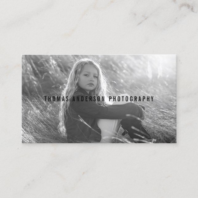 Carte de visite de superposition de photo filtre n (Devant)