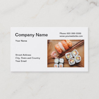 Carte de visite de sushi