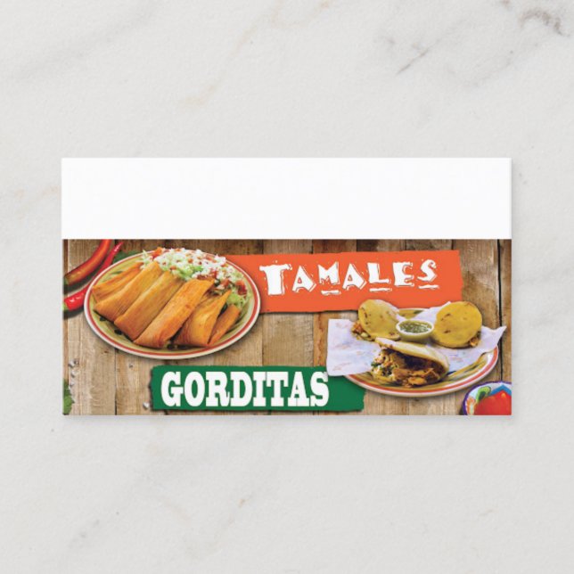 Carte de visite de Tamales Y Gorditas (Devant)