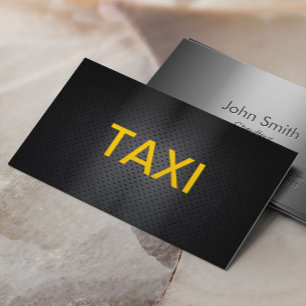 Carte de visite de taxi professionnel Bold