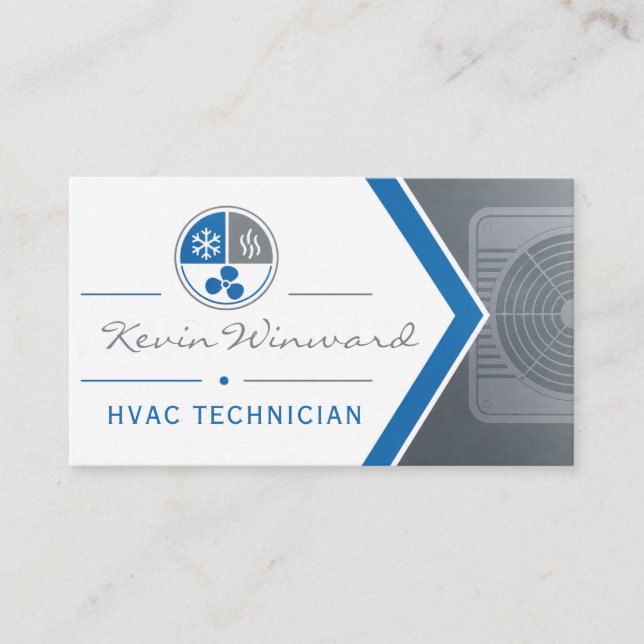 Carte de visite de technicien CVC (Devant)