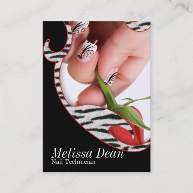 Carte de visite de technicien de salon de (Devant)