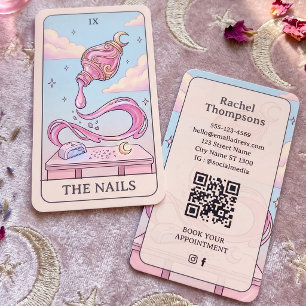 Carte de visite de technicienne en onglerie Tarot