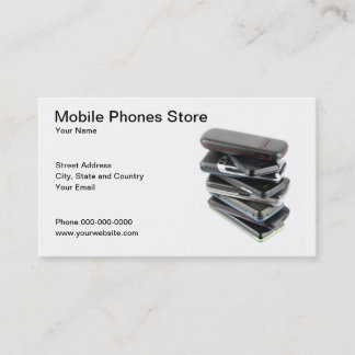 Carte de visite de téléphones portables