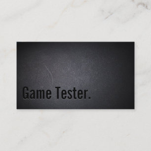 Carte de visite de test de jeu Black Out professio