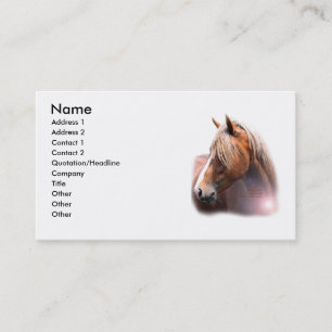 Carte de visite de tête de cheval