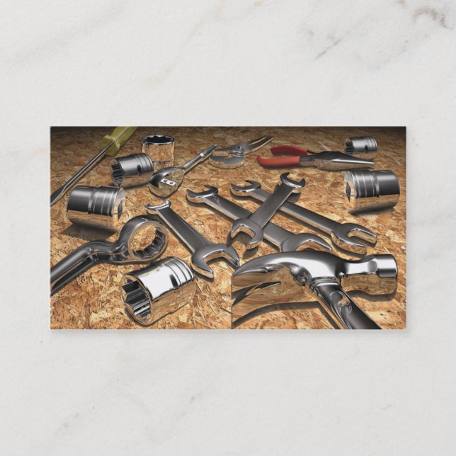 Carte de visite de thème d'outil (Devant)