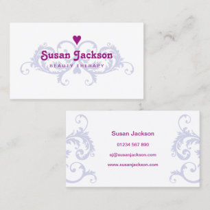 Carte de visite de thérapie de beauté