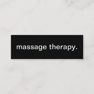 Carte de visite de thérapie de massage
