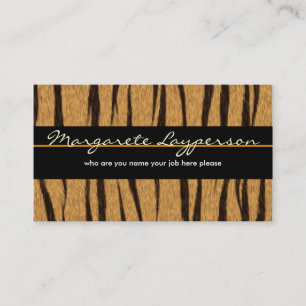 carte de visite de tigre