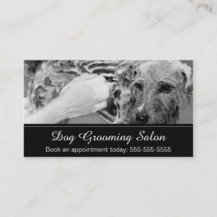 Carte de visite de toilettage de chien -