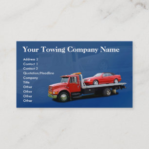 Carte de visite de Towing Company