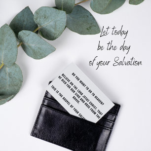 Carte de visite DE TRACTS DE GOSPEL