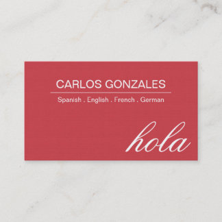 Carte de visite de traducteurs professionnels