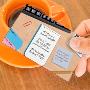 Carte de visite de travail du bureau comptable