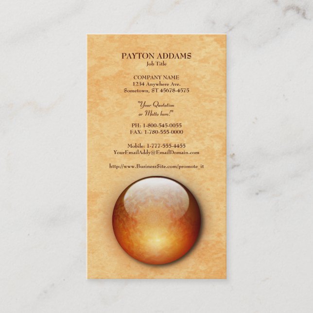 Carte de visite de verticale de bijou de (Devant)