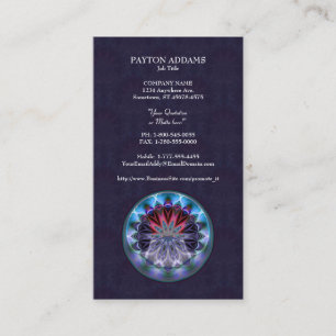 Carte de visite de verticale de mandala d'IceFire