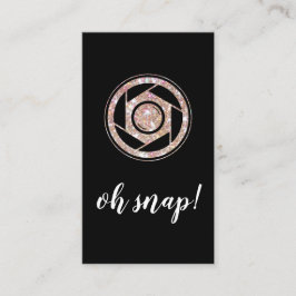 Carte de visite de verticale de photographe de