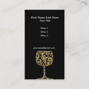 Carte de visite de vin