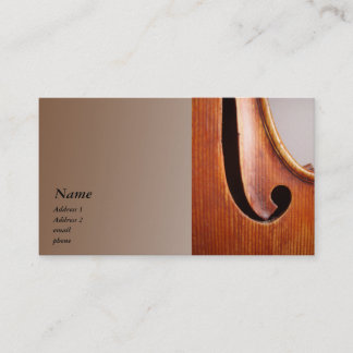 Carte de visite de violon/alto