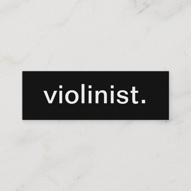 Carte de visite de violoniste (Devant)