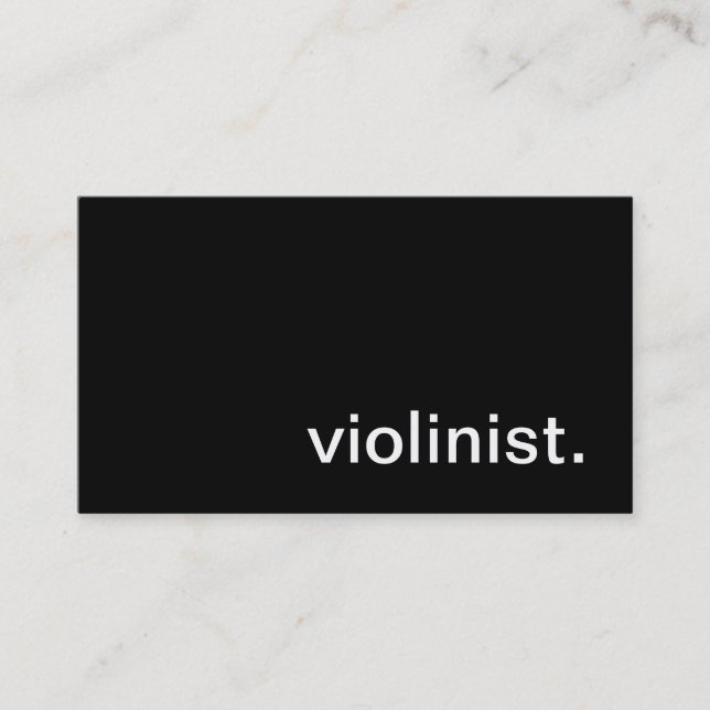 Carte de visite de violoniste (Devant)
