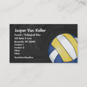 Carte de visite de volleyball