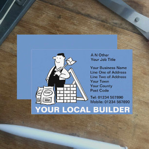 Carte de visite de votre entreprise de constructio