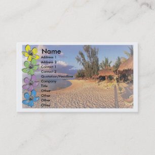 Carte de visite de voyage