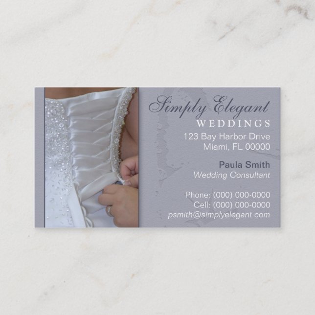 Carte de visite de wedding planner (Devant)