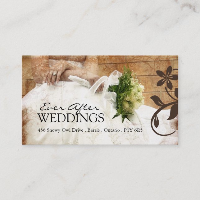 Carte de visite de wedding planner (Devant)