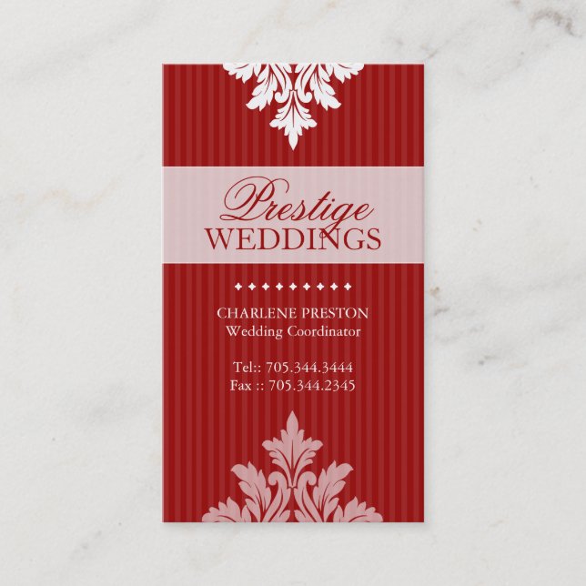 CARTE DE VISITE DE WEDDING PLANNER (Devant)
