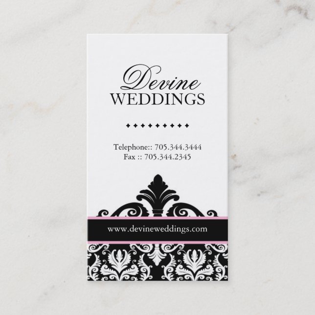 Carte de visite de wedding planner (Devant)