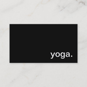 Carte de visite de yoga