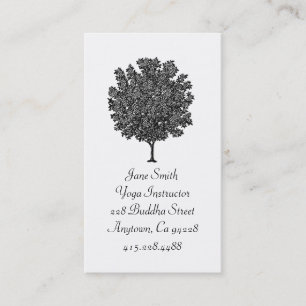 Carte de visite de Yoga Arbre Fruit