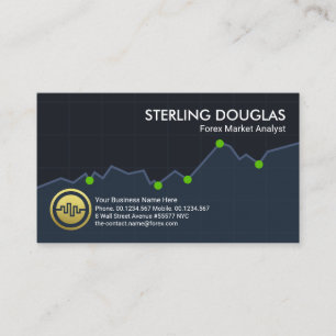 Carte De Visite Dealer Forex de Graphique Exchange Stock 