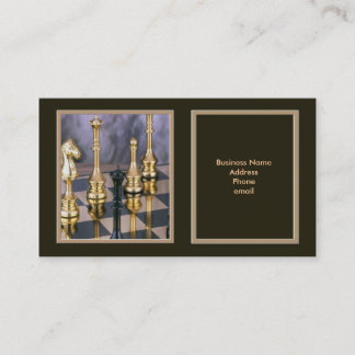 Carte de visite d'échecs