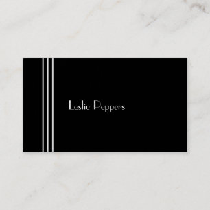 Carte De Visite Deco Stripes par Leslie Peppers