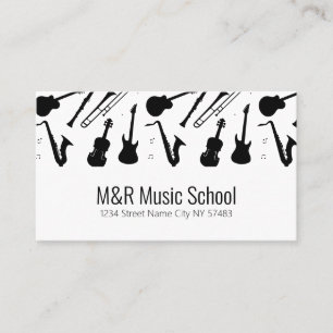 Carte de visite d'école de musique