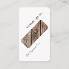 Carte De Visite Décor intérieur de style minimaliste en bois diago
