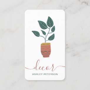 Carte De Visite Décor intérieur plante décorateur décoratif de