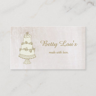 Carte De Visite Décorateur de gâteau mariage Pâtisserie Boulangeri