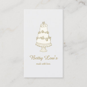 Carte De Visite Décorateur de gâteaux mariage Pâtisserie boulanger
