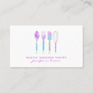 Carte De Visite Décoration de gâteau de pâtisserie fait maison