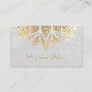 Carte De Visite décoration en faux or