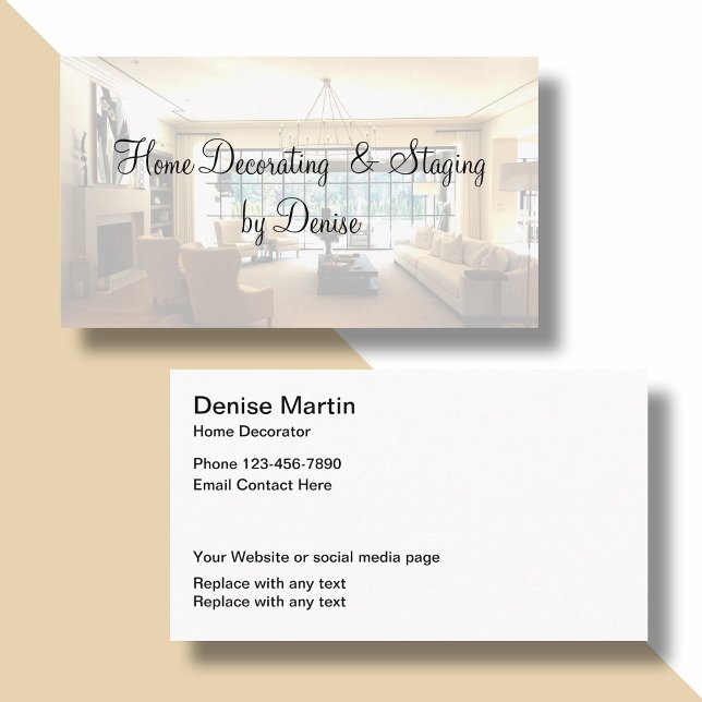 Carte De Visite Décoration et mise en scène (Créateur téléchargé)