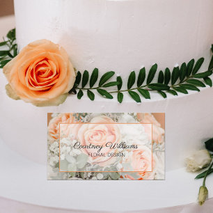 Carte De Visite Décoration florale de Bouquet Mariage
