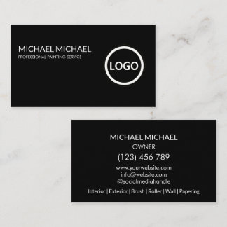 Carte De Visite Décoration moderne Service de Peinture Professionn